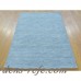 Isabelline One-of-a-Kind Becker Hand-Knotted Blue Wool Area Rug OLRG4466